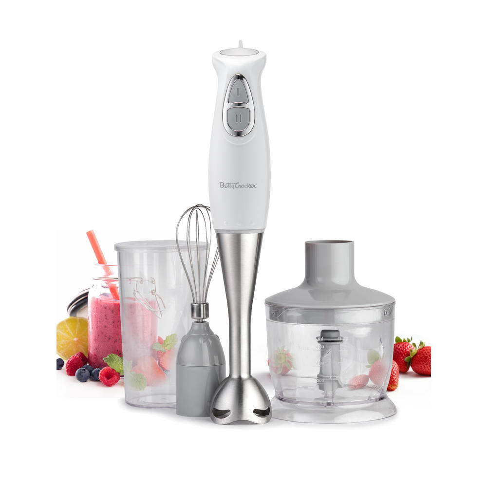 Betty Crocker 2Speed Immersion Hand Blender with Stainless Steel Blade