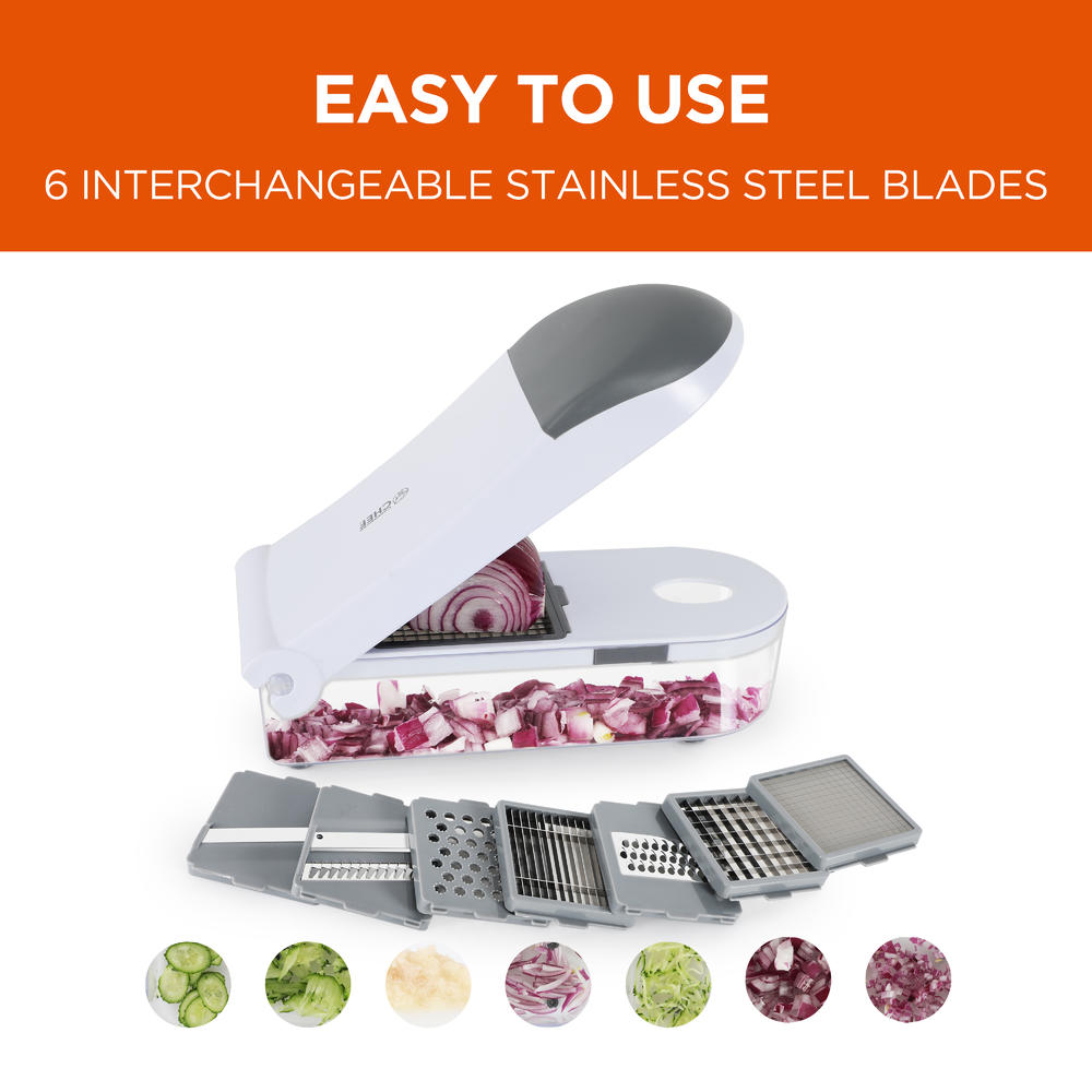 COMMERCIAL CHEF Multifunctional Vegetable Cutter & Slicer, Cheese ...