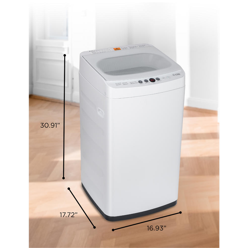 Commercial Care 0.9 Cu. Ft. Portable Compact Washing Machine with 6 Wash Cycles and LED Display