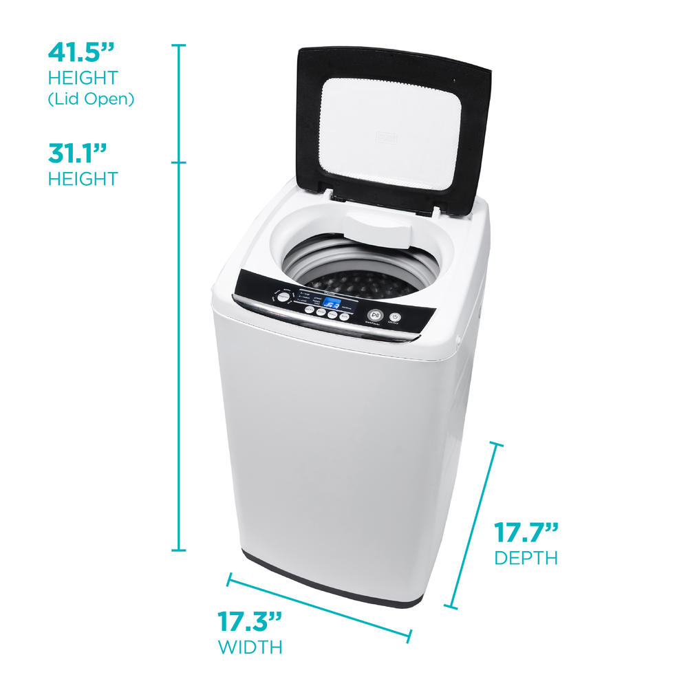 BLACK+DECKER 0.9 Cu. Ft. Portable Compact Washing Machine with 5 Cycles