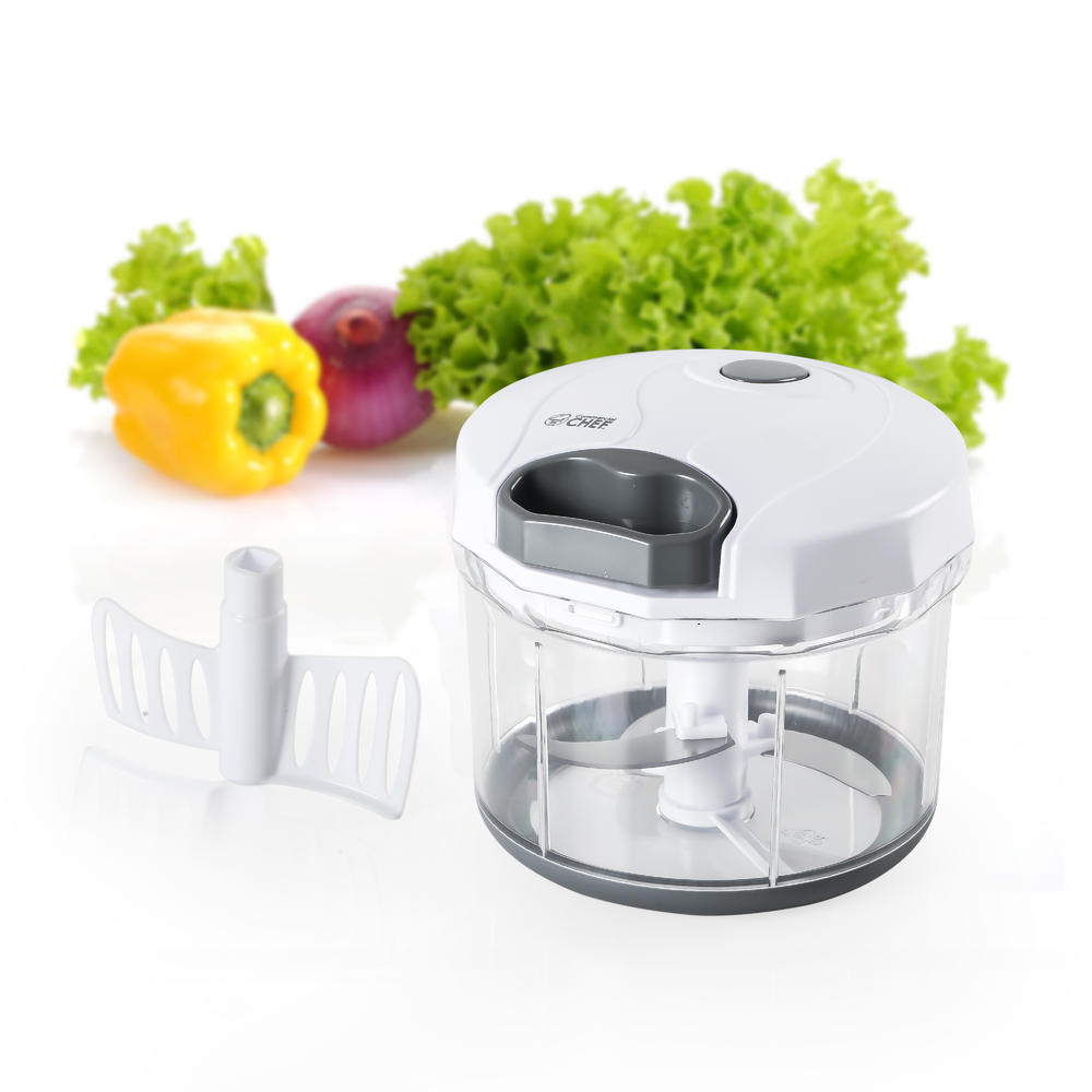 COMMERCIAL CHEF Food Chopper and Food Mixer for Herbs, Nuts and Vegetables, Veggie Chopper with Stainless Steel Blades