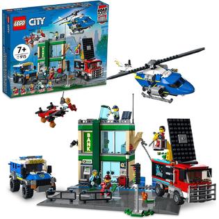 LEGO City Police Chase at The Bank  Building Toy Set for