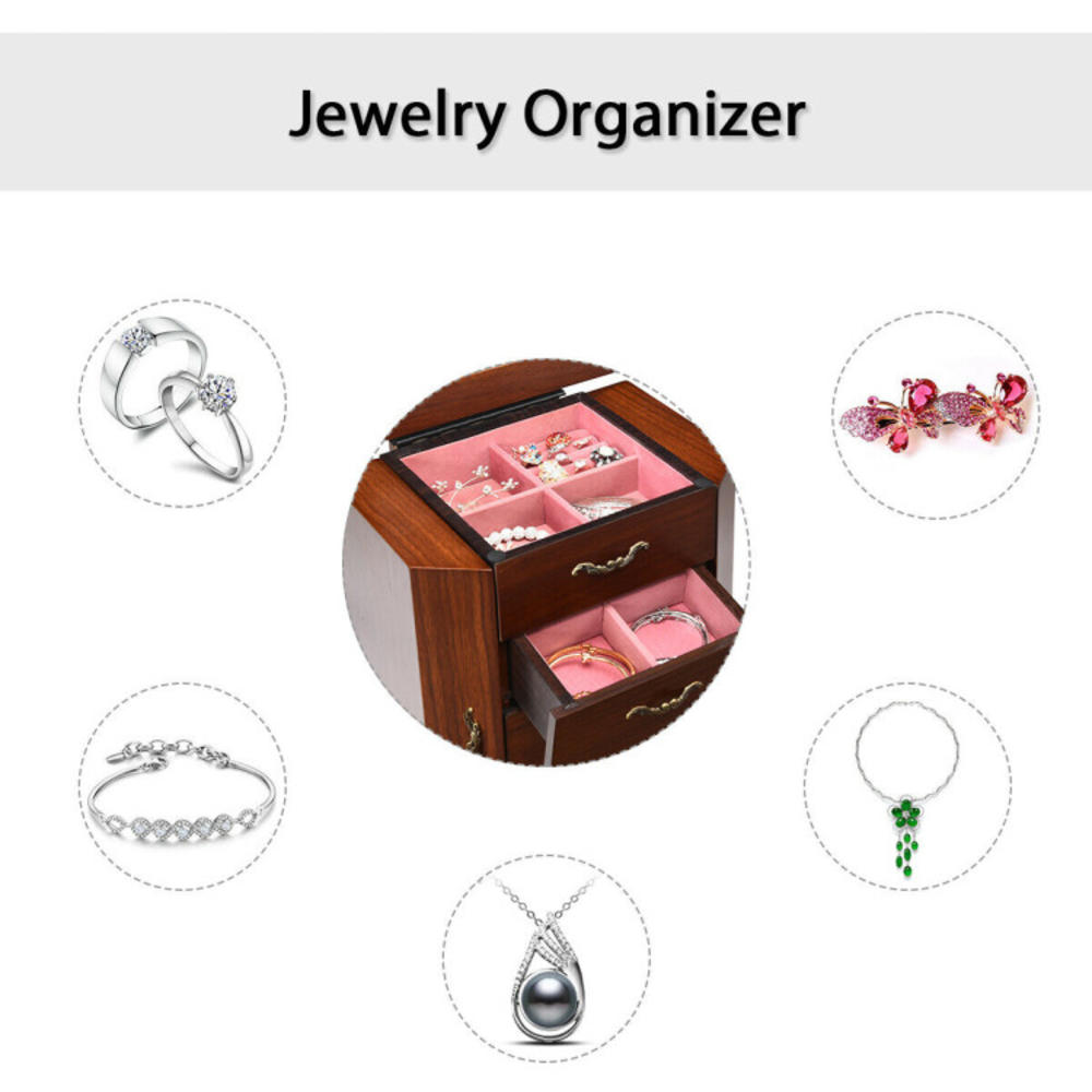 Fortumia Armoire Jewelry Cabinet Storage Organizer