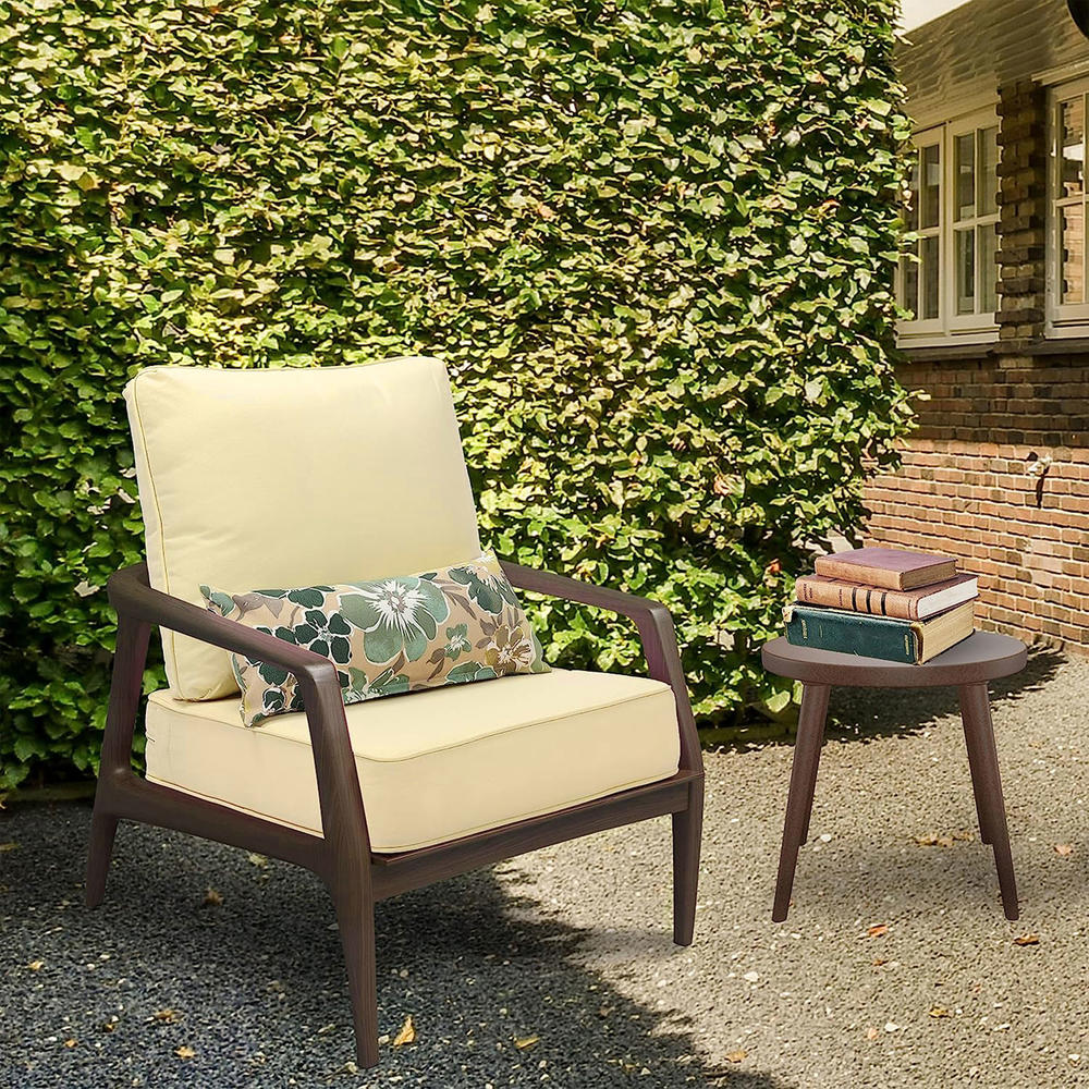 Aoodor 23'' x 25.6'' Outdoor Deep Seat Chair Cushion Set (Set of 2 Seats, 2 Backs, 2 Pillows)