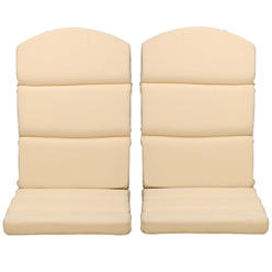 Aoodor Patio Chair Cushion Set of 2 - High-Back Adirondack Patio Cushions with Ties, 52''x20''x2.75'', Olifen Fabric Slipcover
