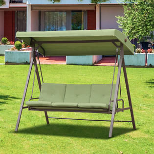 Garden treasures outlet 3 person swing