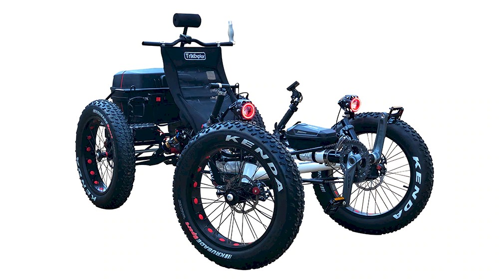 Mobilityscootrike Explore with Style Electric Fat Tire Recumbent Quad