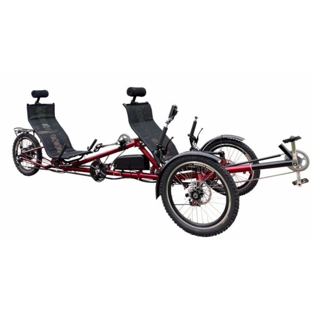 Mobilityscootrike Electric Tandem Recumbent Trike DualSeater Joy Ride