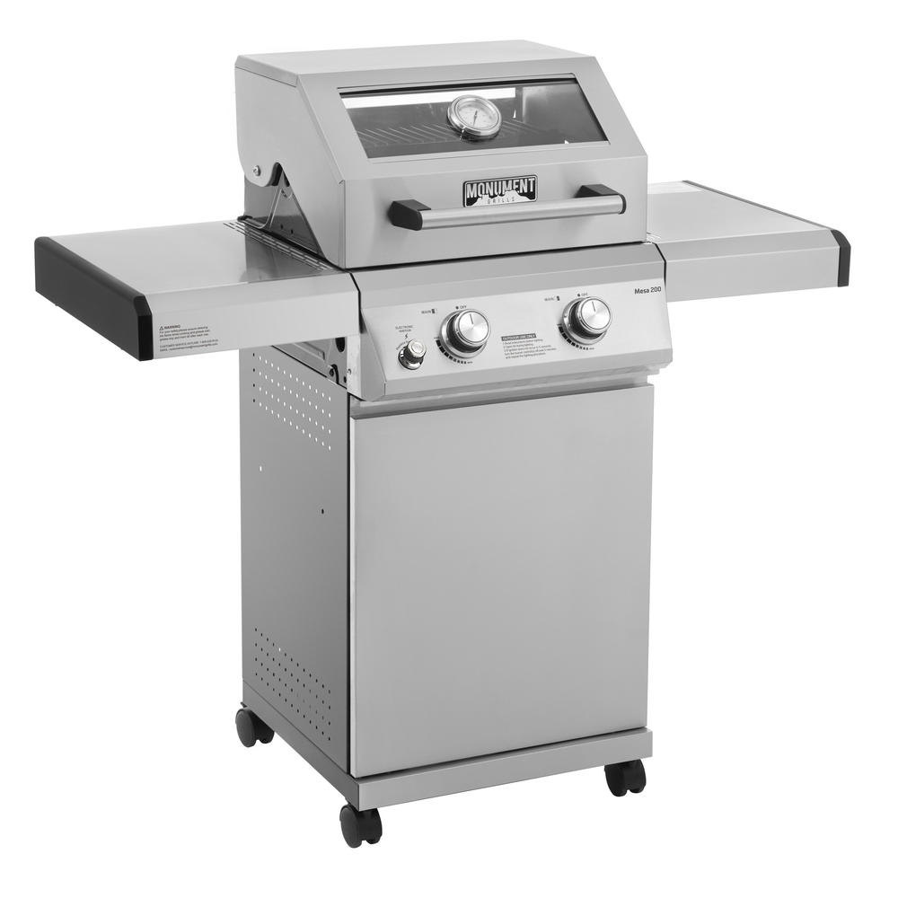 Monument Grills Mesa 200 Stainless Steel 2 Burner Propane Gas Grill