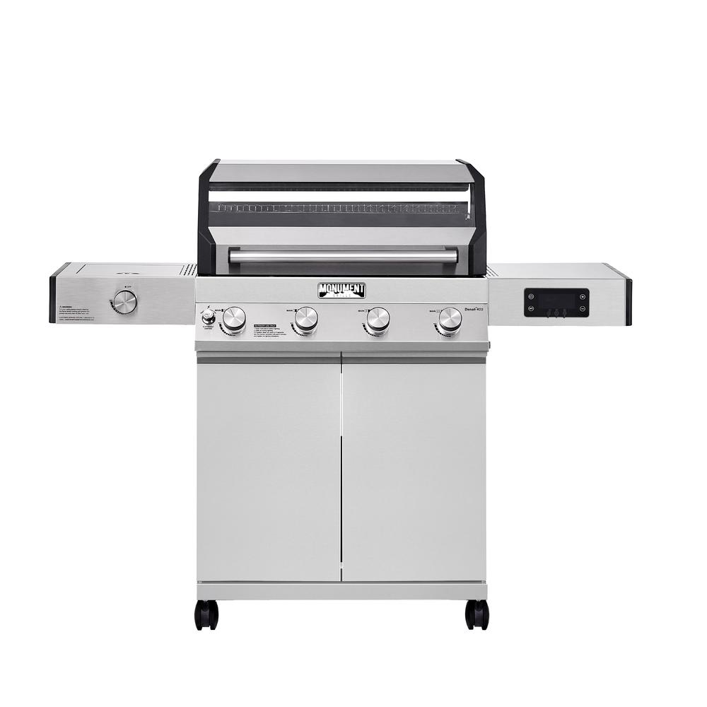 Monument Grills Denali 405 Stainless Steel Smart Propane Gas Grill