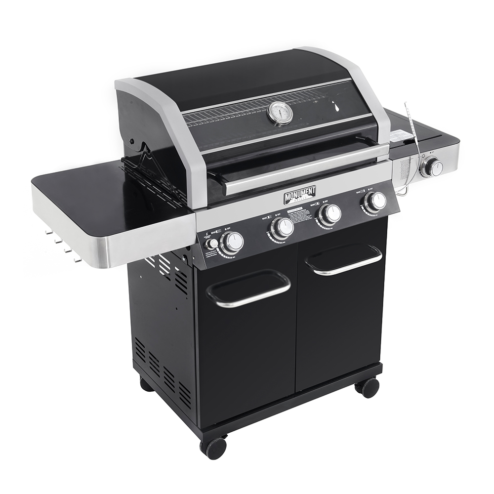 Monument Grills Classic 24633 | Stainless Steel Black Propane Gas Grill