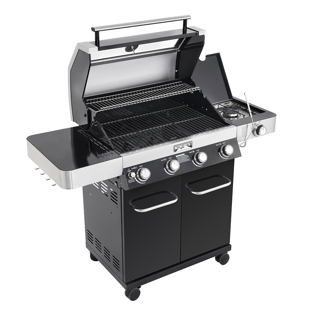 Monument Grills Classic 24633 | Stainless Steel Black Propane Gas Grill