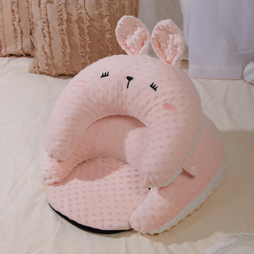 SUNVENO Plush Nursing Pillow for Mom & Baby, Bunny Design Breastfeeding Pillow