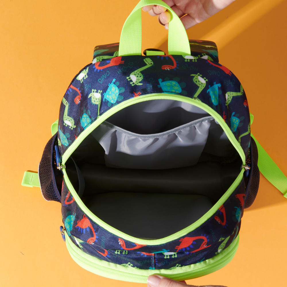 SUNVENO Sequin Dinosaur Kids Backpack with Reversible Design
