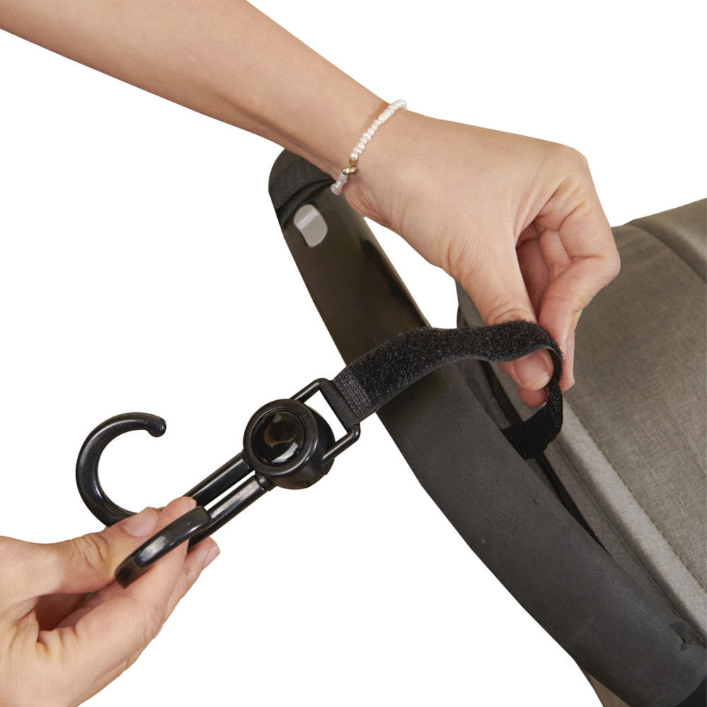 SUNVENO Stroller Double Hook 2 Pack, Secure Bag Storage Solution