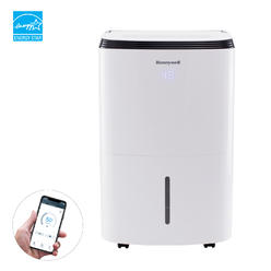 Honeywell Smart WiFi Dehumidifier, 50-Pint, for Rooms Up to 4000 Sq. Ft., Energy Star, with Alexa Voice Control