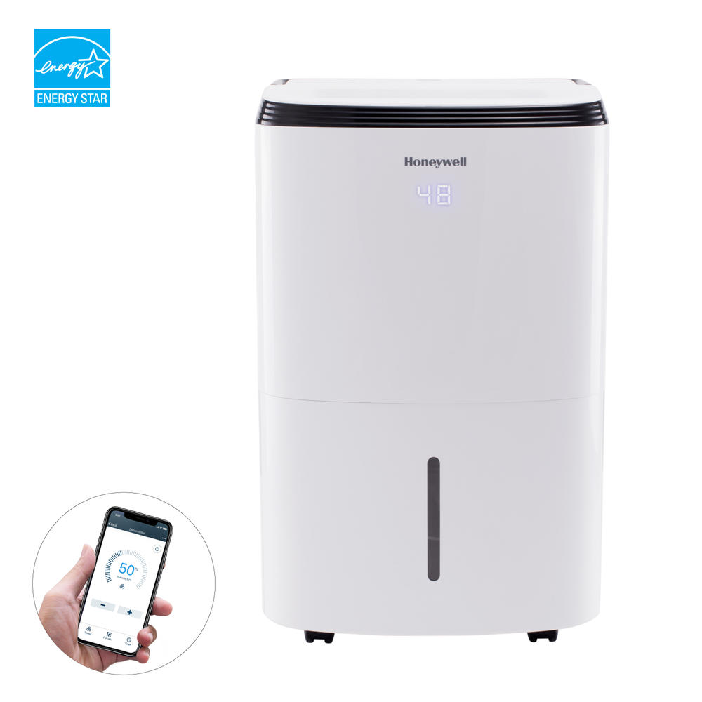 Honeywell Smart WiFi Dehumidifier, 30-Pint, for Rooms Up to 3000 Sq. Ft., Energy Star, with Alexa Voice Control