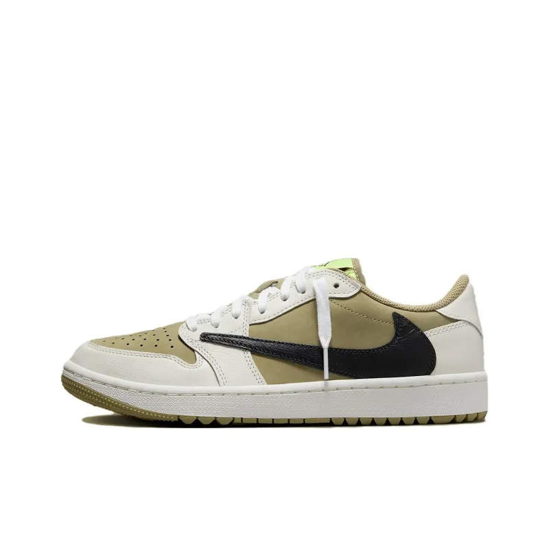 ★極美品★NIKE Travis Scott×Ari Jordan 1 Low Nike Air Jordan 1 Low Golf x Travis Scott Olive Black FZ3124-200