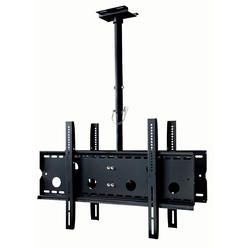 Mount-It! MI-502B, Adjustable, Heavy-Duty Dual Ceiling TV Mount for Two 32-60 Inch LED, Plasma, LCD TV’s with an Extendable Pole