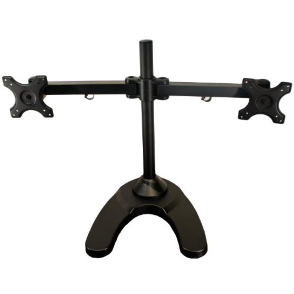 Mount-It! MI-781 Dual LCD Computer Monitor Mount Freestanding Monitor Desk Stand Flat Screen Monitor Arm for Widescreen Monitors