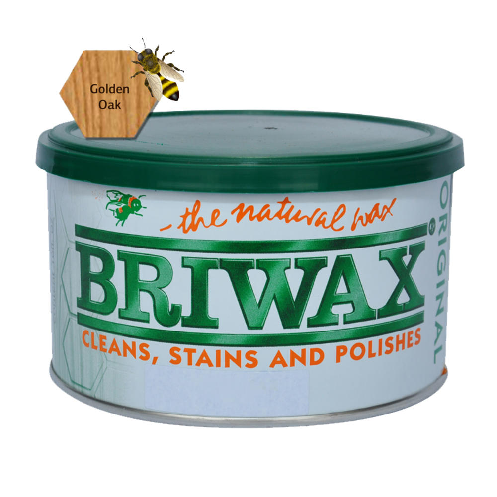 Briwax (Golden Oak) Furniture Wax Polish, Cleans, Stains, and Polishes