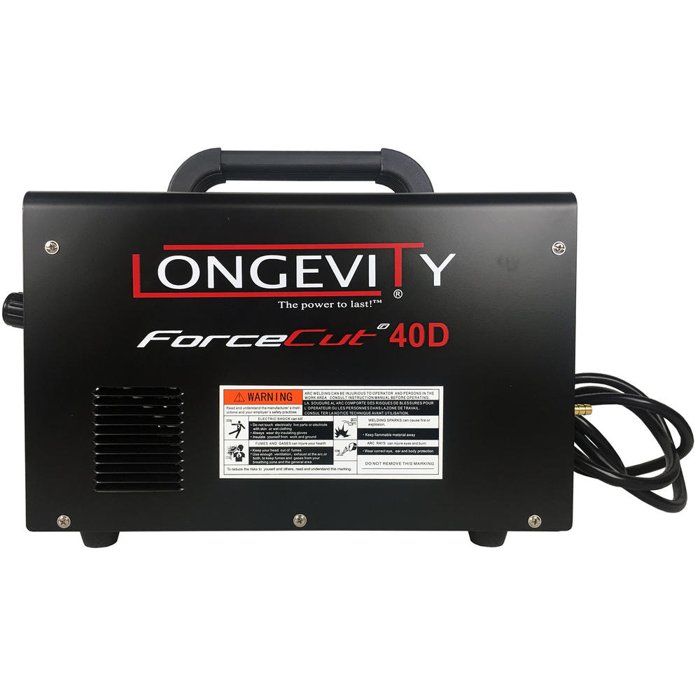Longevity&trade; FORCECUT 40D, 40 Amp 110V/220V Full Pilot Arc Plasma Cutter