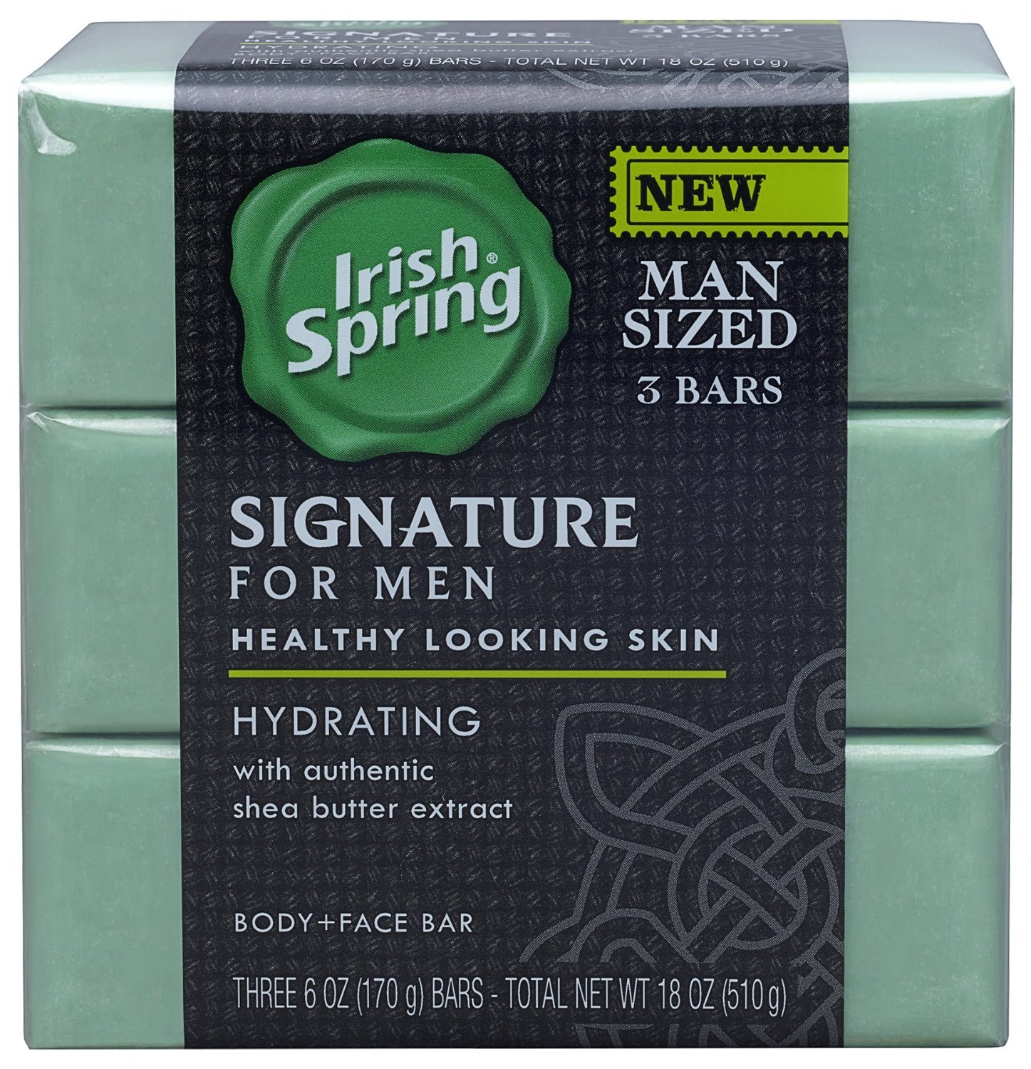 Irish Spring Signature Hydrating Bar Soap 6oz 3 bars