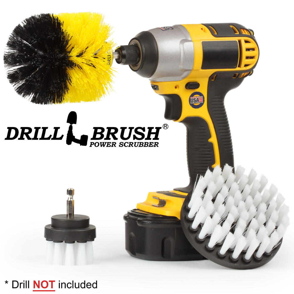 Drillbrush Revolving Electric Cleaning Brushes Carpet Spot Cleaning and Upholstery Cleaning Kit