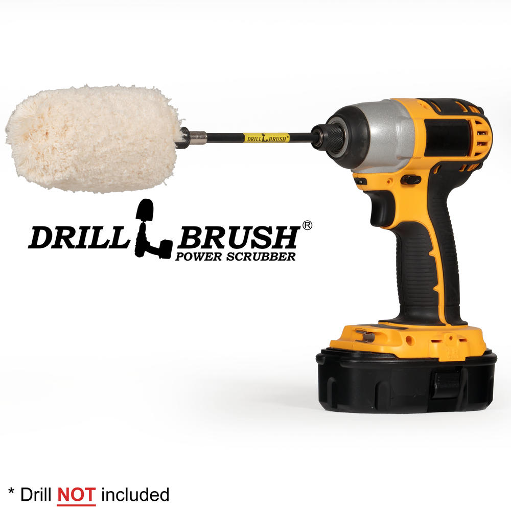 Drillbrush Drill Power Wheel Buffer Polisher Cleaner with Long Reach Extension
