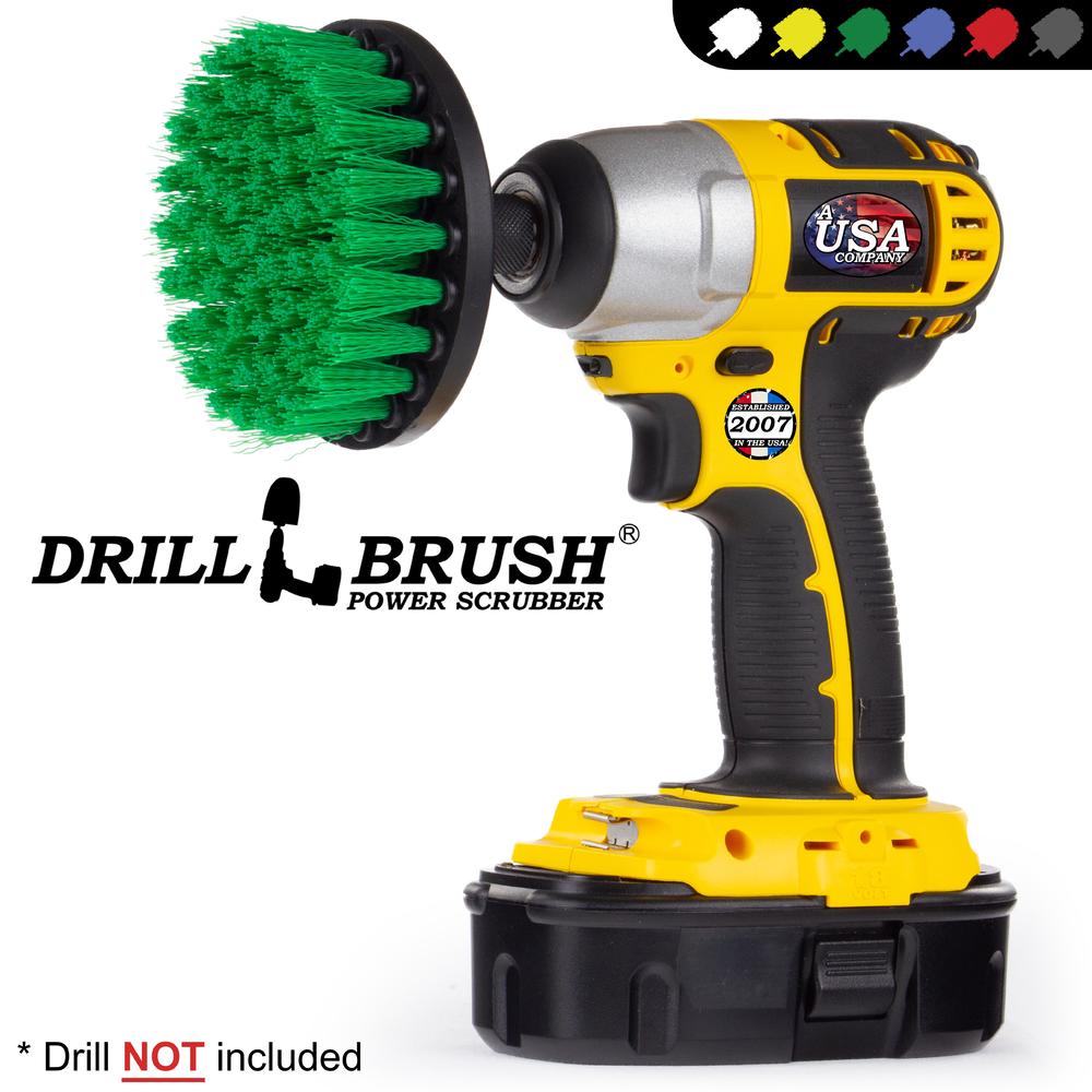 Drillbrush Drill Powered Spinning Detailing Nylon Scrub Brush with ...