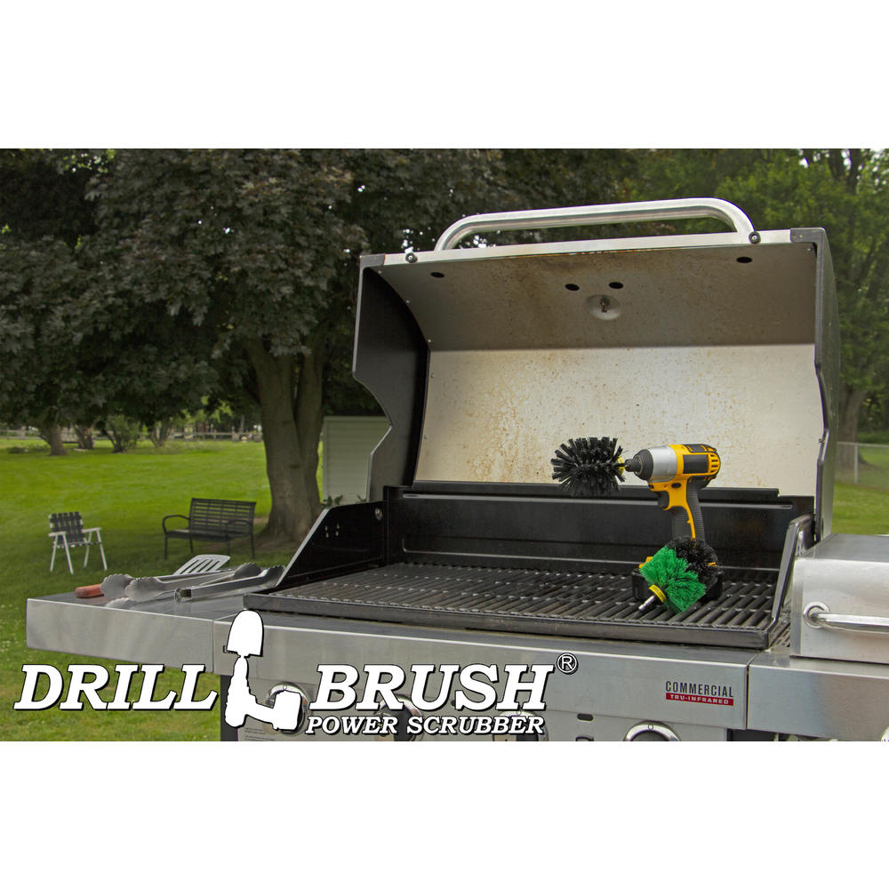 Drillbrush Power Spinning Tub, Tile and Grout, Shower Cleaning 2 Brush Combo