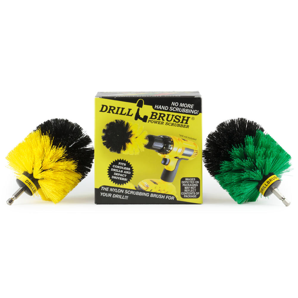 Drillbrush Power Tile, Grout, Bath and Shower Cleaning Brush Combo