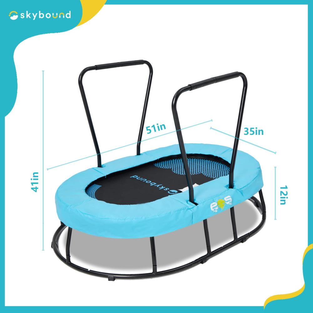 SkyBound Kids Trampoline with Handle - Mini Trampoline for Kids with ADHD, Autism & Sensory Needs - Sensory Toys for Autistic Ch