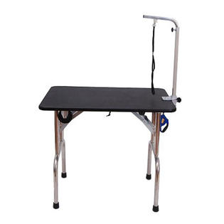 Pawhut 36" x 24" Portable Folding Pet Grooming Table w ...