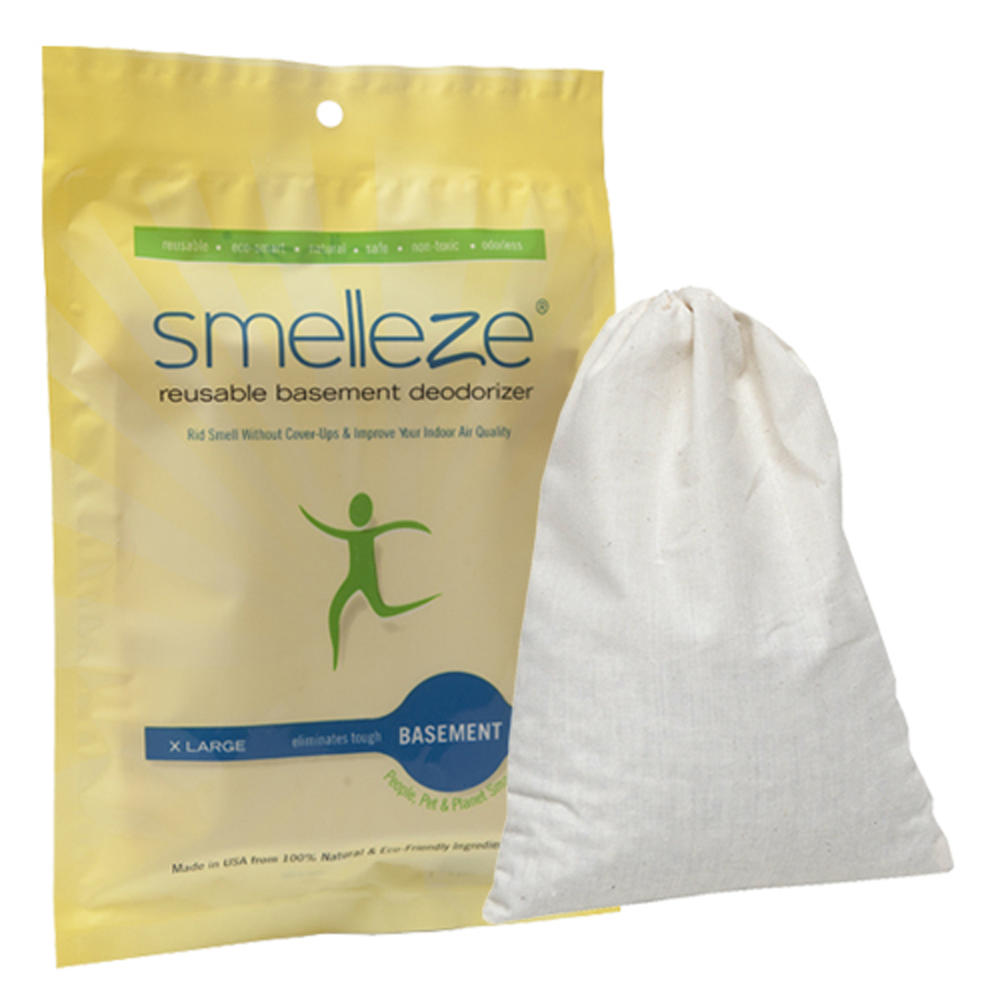 Smelleze Reusable Basement Odor Removal Deodorizer Pouch: Rids Musty  Smell Without Fragrance in 150 Sq. Ft.