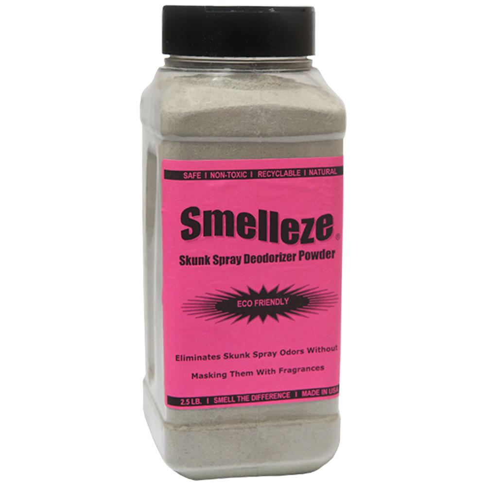 Smelleze Natural Skunk Spray Odor Eliminator: 50 lb. Powder Gets Foul Stench Out