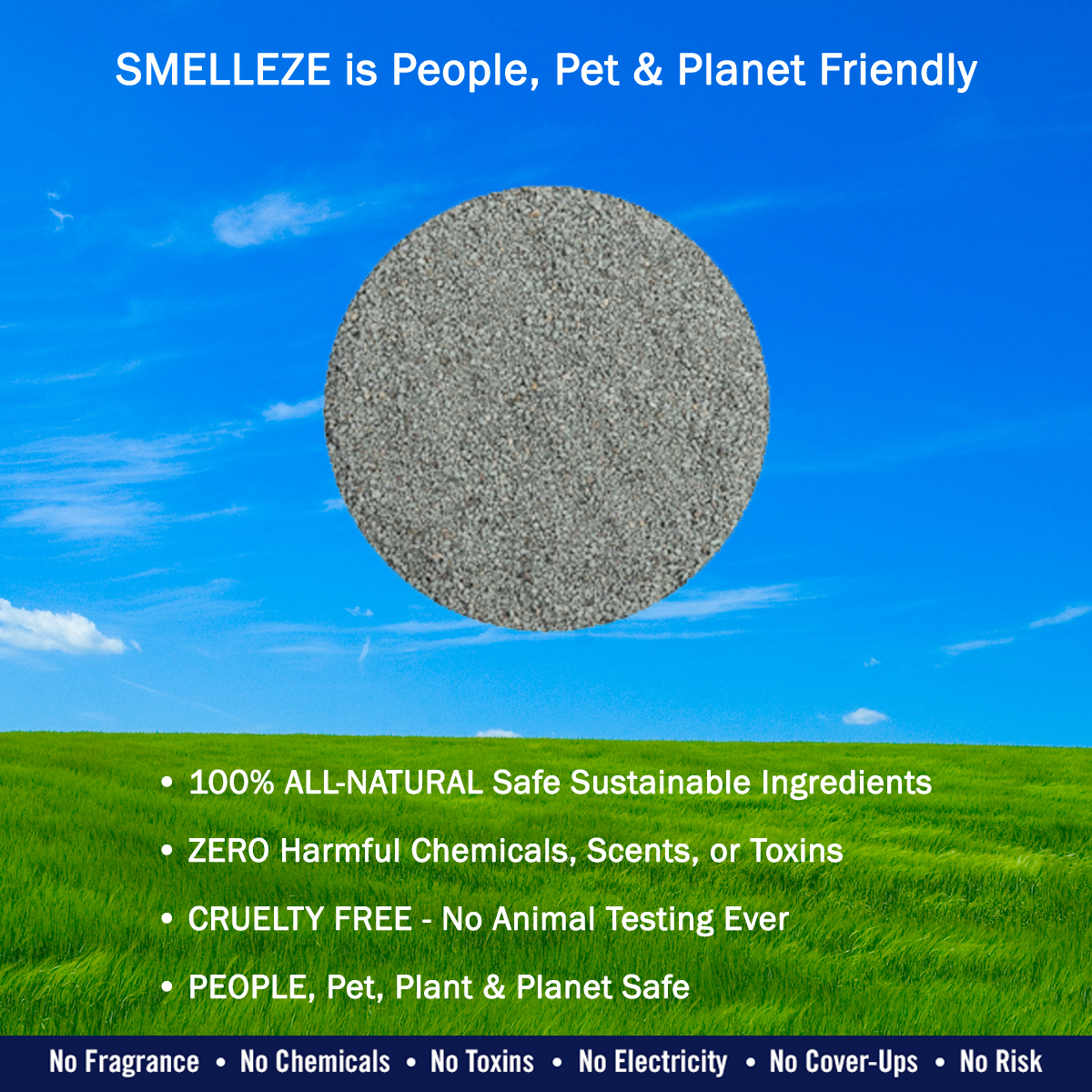 Smelleze Natural Moth Ball Smell Remover Deodorizer: 2 Lb. Granules Gets Mothball Fumes Out