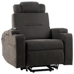 Hollywood Decor Upholstered Extra-wide Seat Lift Chairs with Heat and Massage