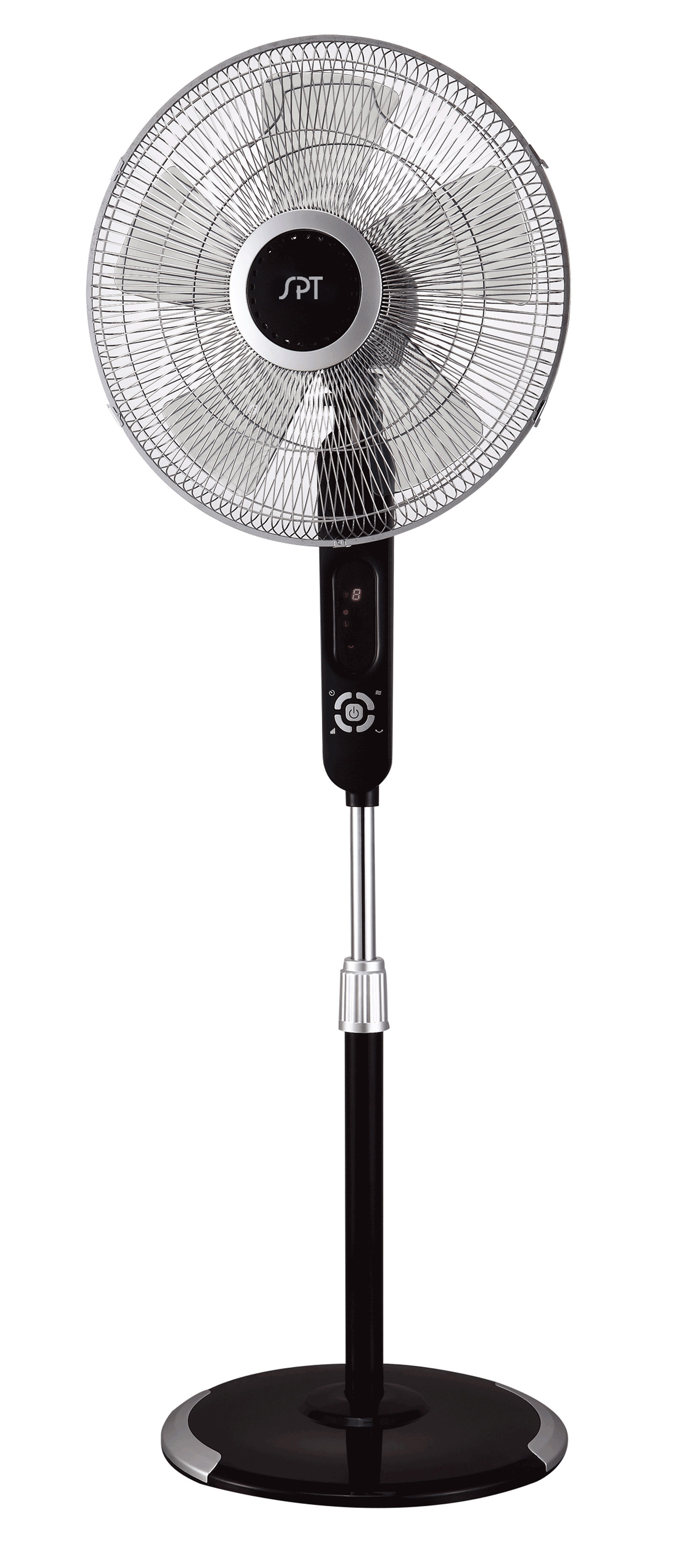 SPT SF-16T07: 16" Stand Fan with Touch-Stop Sensor