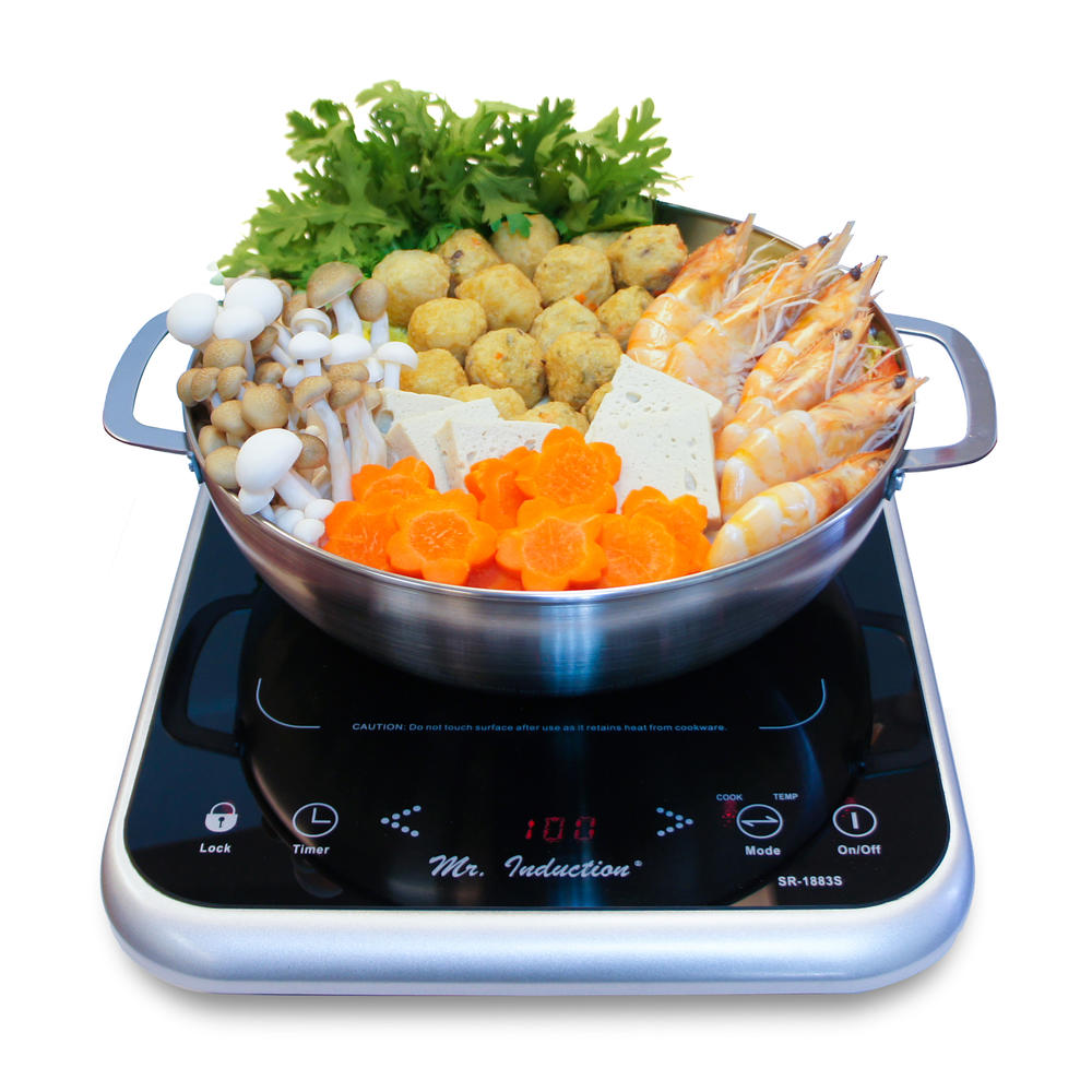 SPT SR-1883S: 1650W Induction Cooktop (SIlver)