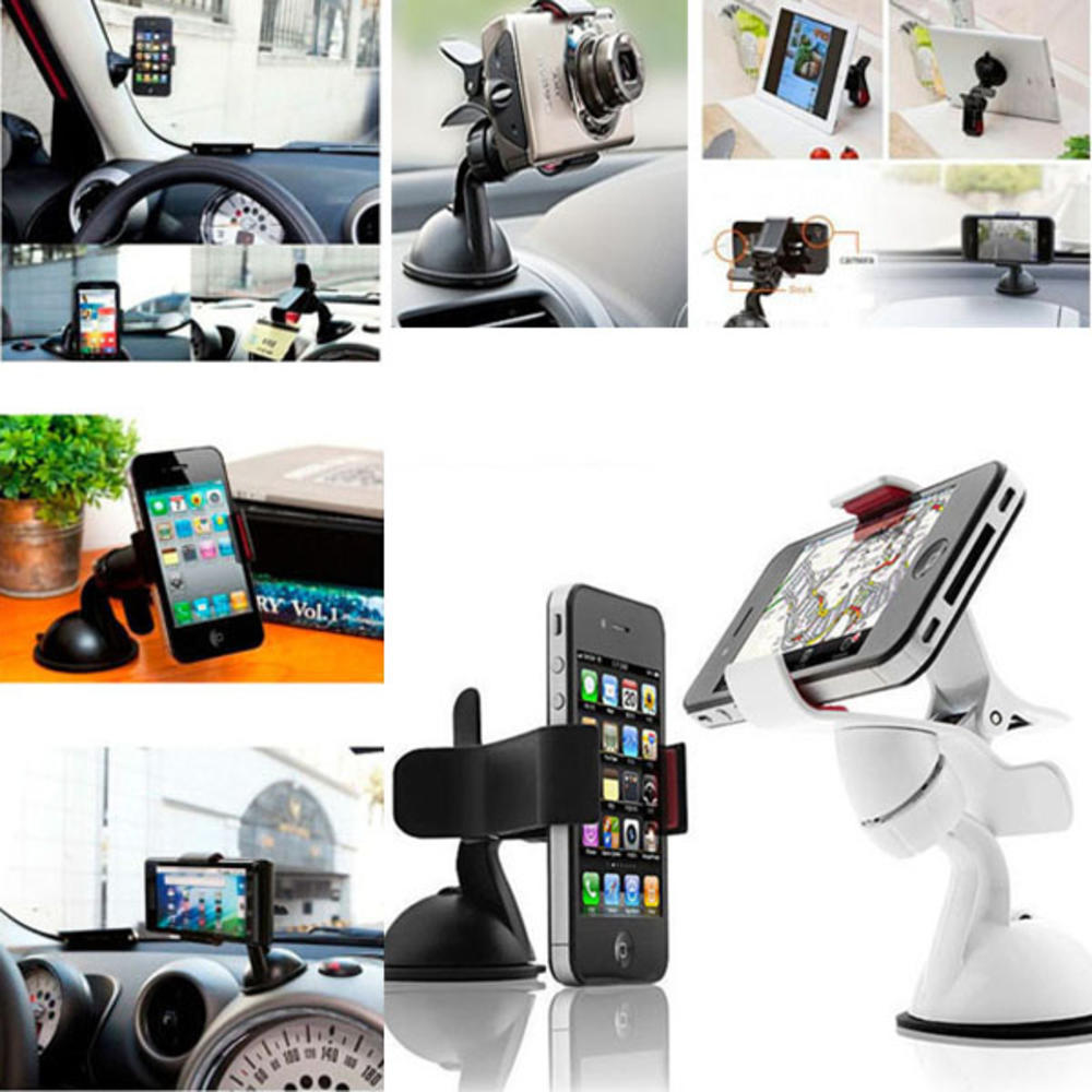 VIRTUAL STORE USA Universal Car Windshield Mount Holder phone car holder For iPhone 5S 5C 5G 4S MP3 iPod GPS Samsung