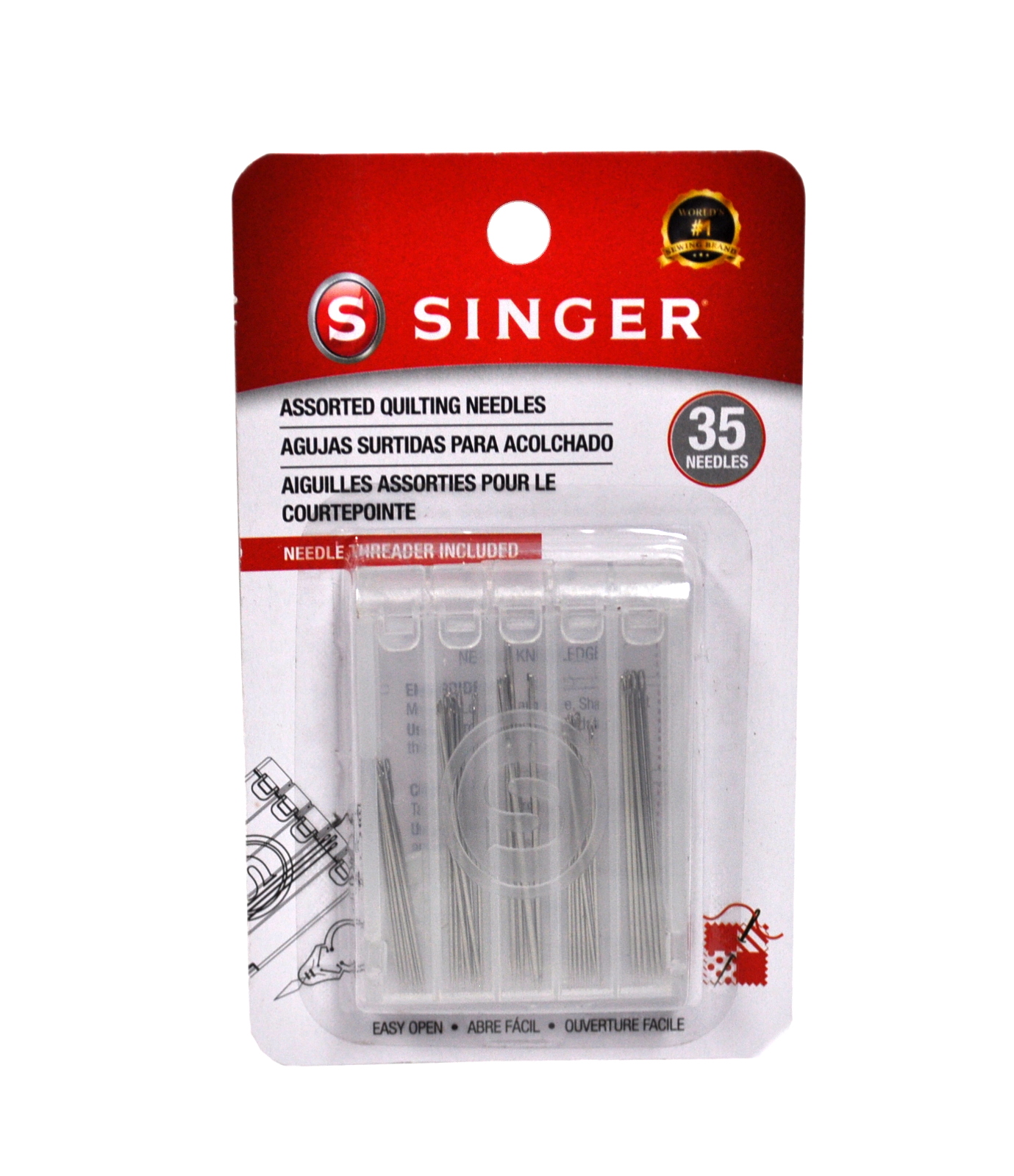Singer Assorted Quilting Needles 35pc