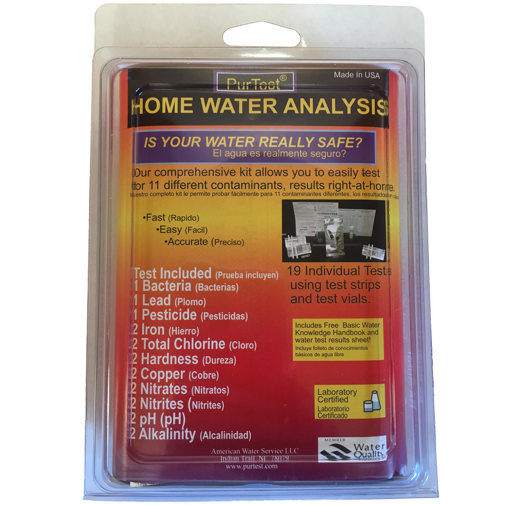 PurTest Complete Home Water Test Analysis Kit