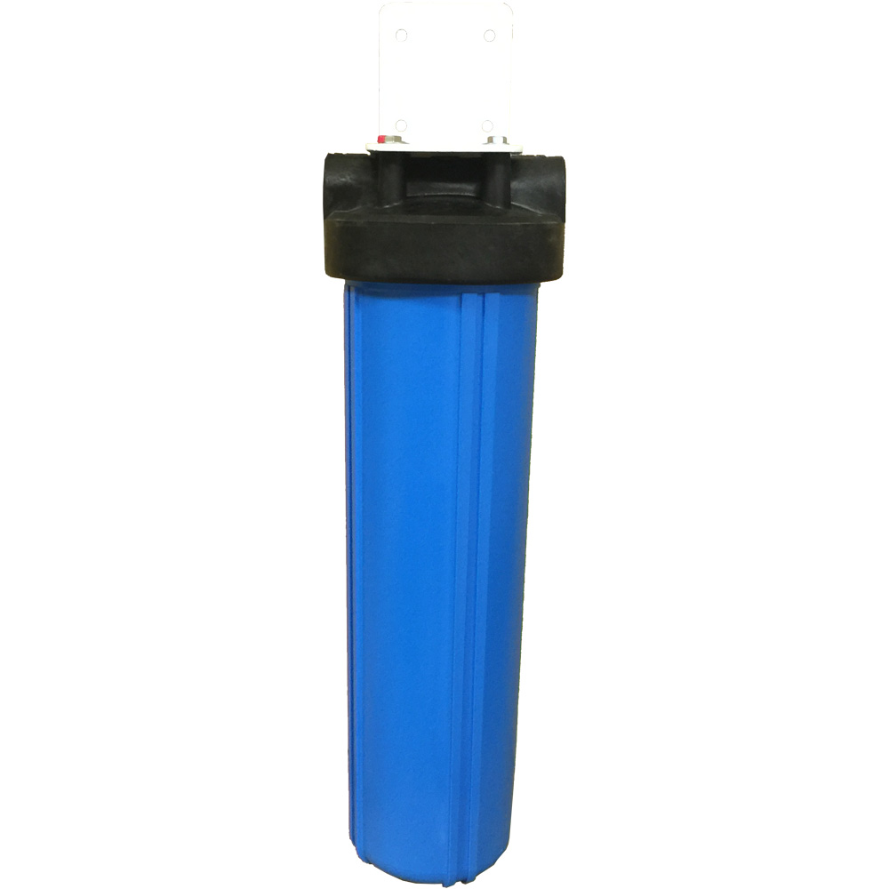 Abundant Flow Water Systems 20" Single Canister Big Blue Carbon Whole House Filter Remove Chlorine & Odors