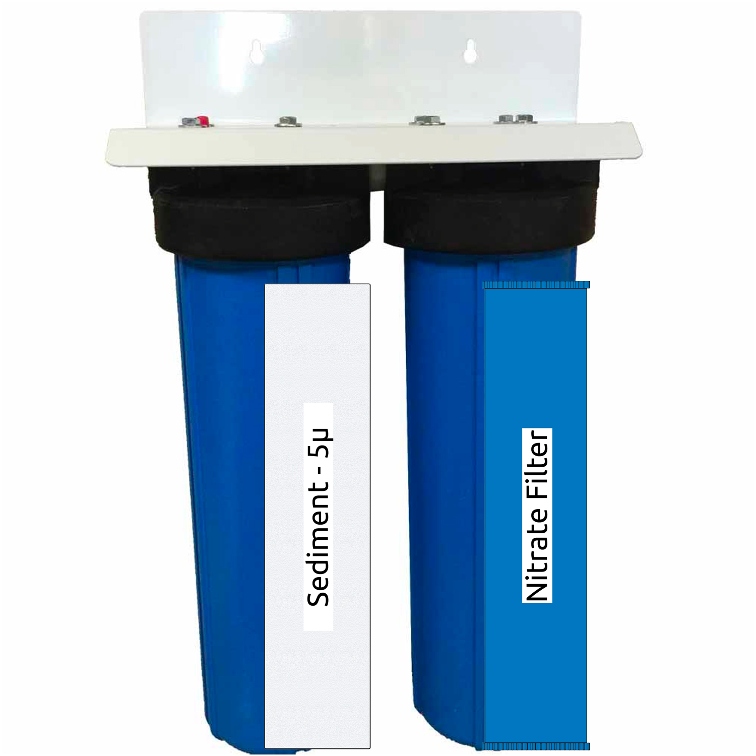 Abundant Flow Water Systems Afwfilters Cf2 4520 Sdnt 20 Inch 2 Stage Sediment Nitrate Big Blue Whole House Water Filter