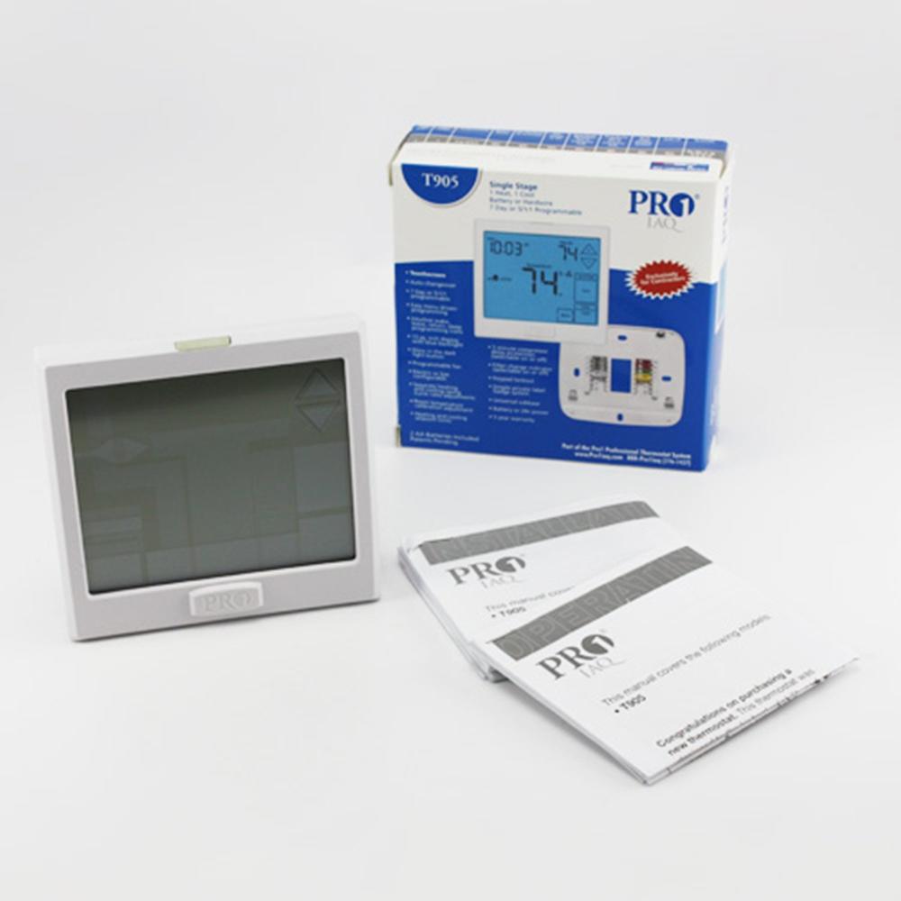 PRO1 IAQ T905 Touchscreen Thermostat with Large Easy-to-Read Display