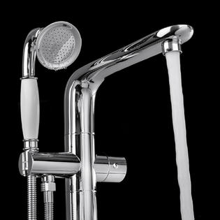 AKDY Stand Alone Tub Filler with Floor Mount ...