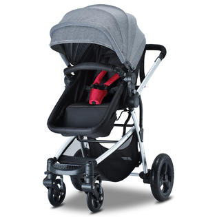 HEAO Bassinet Stroller for Newborn and Toddler Reversible Reclining Foldable