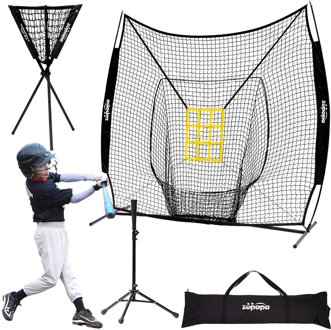 hitting net with tee