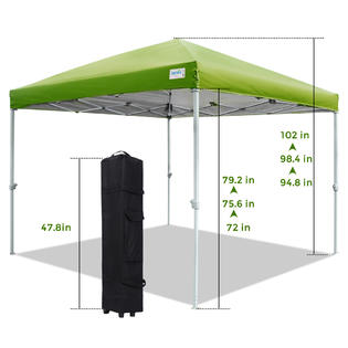 8x8 screen tent clearance